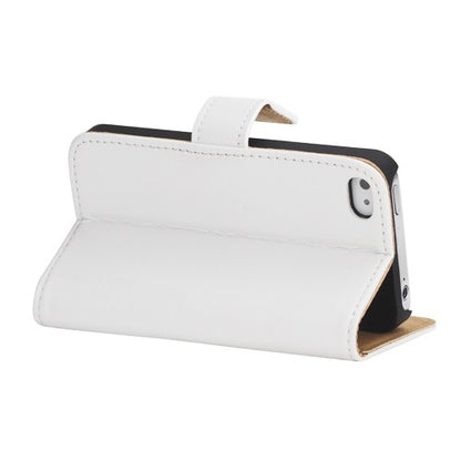 Wallet Case für Apple iPhone 4 4S Genuine Split Echt Leder