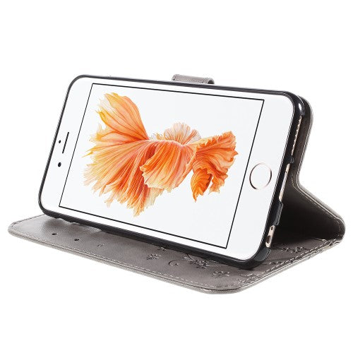 Wallet Case für Apple iPhone 6 6S Handy Tasche Butterfly Flower Motiv