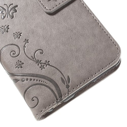 Wallet Case für Apple iPhone 6 6S Handy Tasche Butterfly Flower Motiv