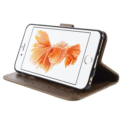Wallet Case für Apple iPhone 6 6S Handy Tasche Butterfly Flower Motiv