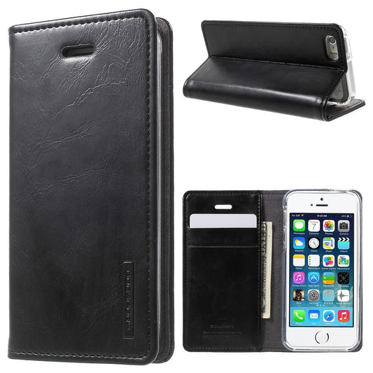 Wallet Case für Apple iPhone SE 5 5S Mercury GOOSPERY Blue Moon Book Etui