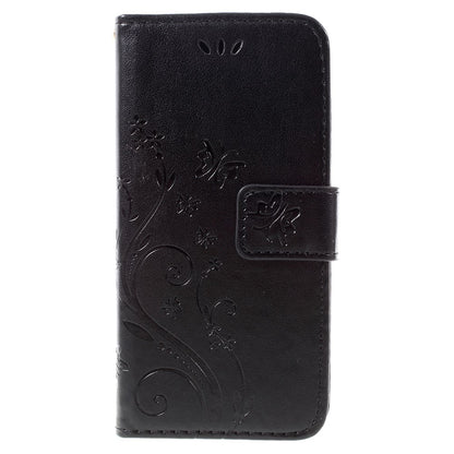Wallet Case für Apple iPhone 8 7 SE 2020 Butterfly Flower Motiv