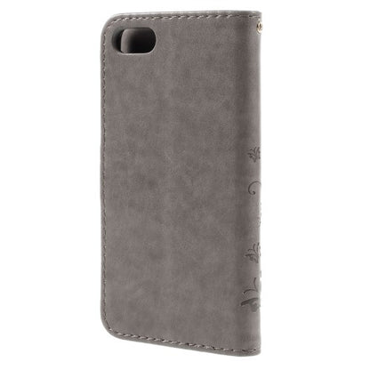 Wallet Case für Apple iPhone 8 7 SE 2020 Butterfly Flower Motiv