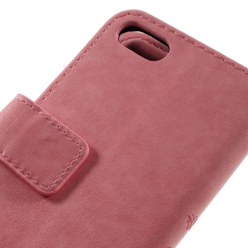Wallet Case für Apple iPhone 8 7 SE 2020 Butterfly Flower Motiv