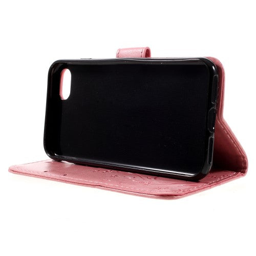 Wallet Case für Apple iPhone 8 7 SE 2020 Butterfly Flower Motiv