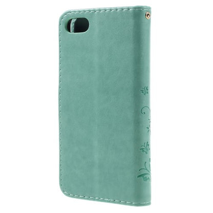 Wallet Case für Apple iPhone 8 7 SE 2020 Butterfly Flower Motiv