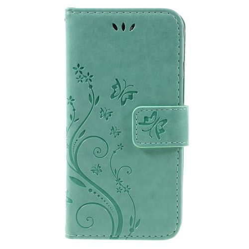 Wallet Case für Apple iPhone 8 7 SE 2020 Butterfly Flower Motiv