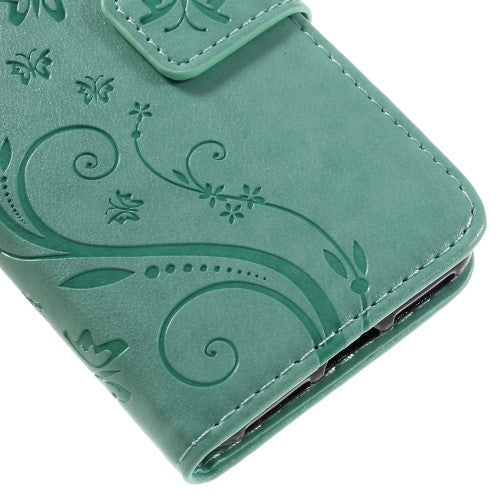 Wallet Case für Apple iPhone 8 7 SE 2020 Butterfly Flower Motiv