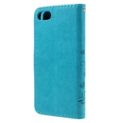 Wallet Case für Apple iPhone 8 7 SE 2020 Butterfly Flower Motiv