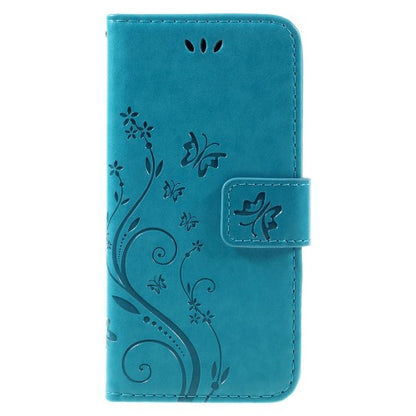 Wallet Case für Apple iPhone 8 7 SE 2020 Butterfly Flower Motiv