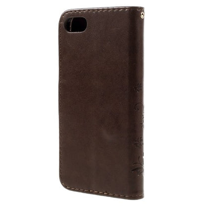 Wallet Case für Apple iPhone 8 7 SE 2020 Butterfly Flower Motiv