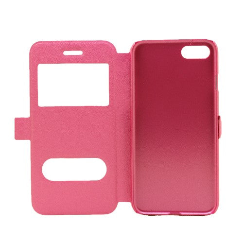 Wallet Case für Apple iPhone 8 7 SE 2020 Window View Silk Book Etui