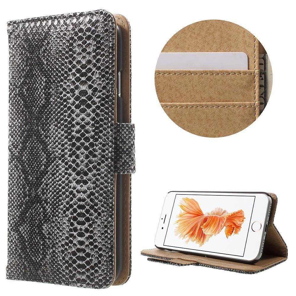 Wallet Case für Apple iPhone 8 7 SE 2020 Snake Schlange Muster Etui