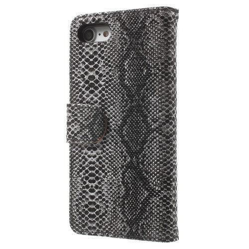 Wallet Case für Apple iPhone 8 7 SE 2020 Snake Schlange Muster Etui
