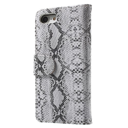 Wallet Case für Apple iPhone 8 7 SE 2020 Snake Schlange Muster Etui