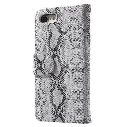 Wallet Case für Apple iPhone 8 7 SE 2020 Snake Schlange Muster Etui
