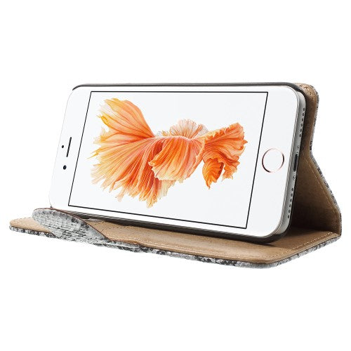 Wallet Case für Apple iPhone 8 7 SE 2020 Snake Schlange Muster Etui