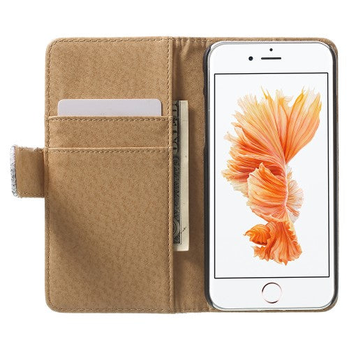 Wallet Case für Apple iPhone 8 7 SE 2020 Snake Schlange Muster Etui