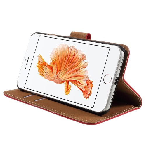 Wallet Case für Apple iPhone 8 7 SE 2020 Genuine Split Echt Leder