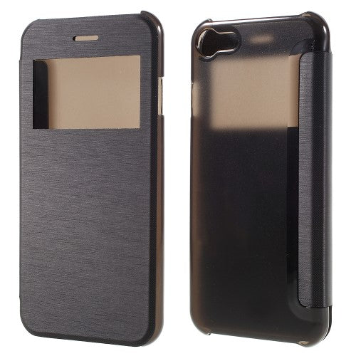 Wallet Case für Apple iPhone 8 7 SE 2020 Window View Brushed Look