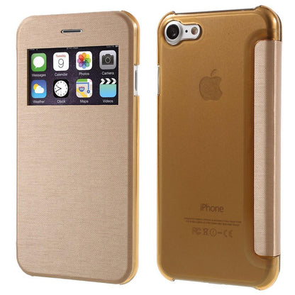 Wallet Case für Apple iPhone 8 7 SE 2020 Window View Brushed Look