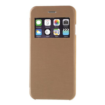 Wallet Case für Apple iPhone 8 7 SE 2020 Window View Brushed Look