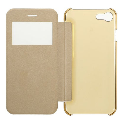Wallet Case für Apple iPhone 8 7 SE 2020 Window View Brushed Look
