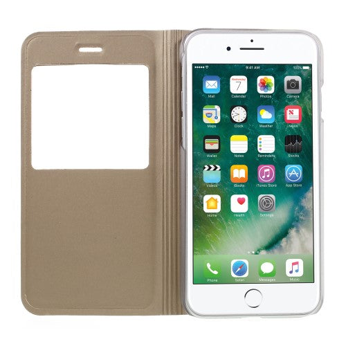 Wallet Case für Apple iPhone 8 7 SE 2020 Window View Book Etui