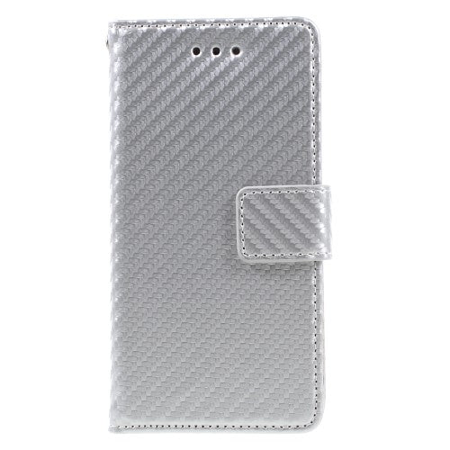 Wallet Case für Apple iPhone 8 7 SE 2020 Carbon Fiber Optik Etui