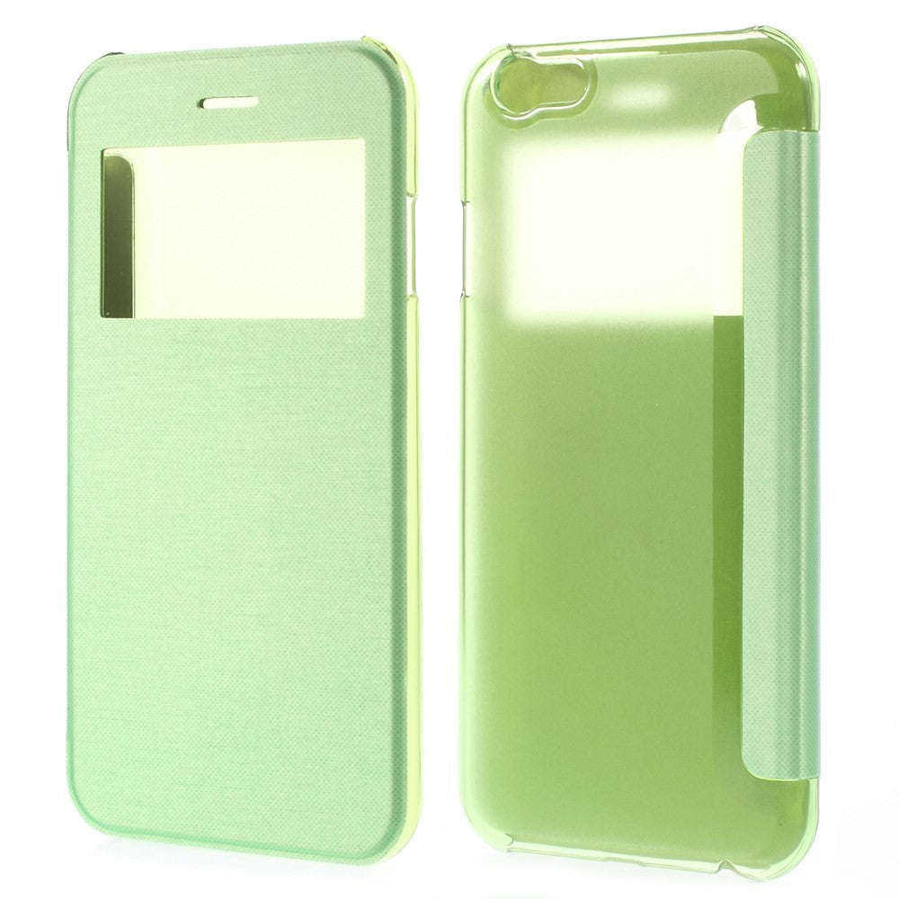 Wallet Case für Apple iPhone 6 6S Handy Tasche Window View Folio Book Etui
