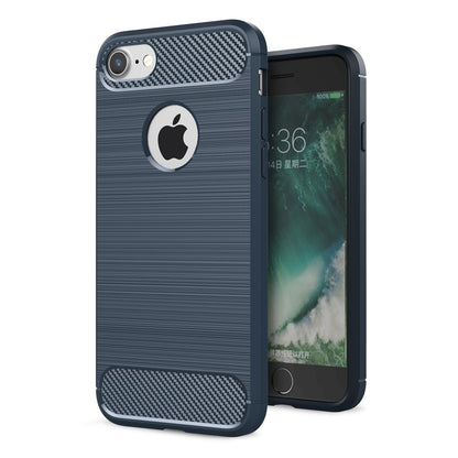 TPU Case für Apple iPhone 8 7 Carbon Skin Brushed