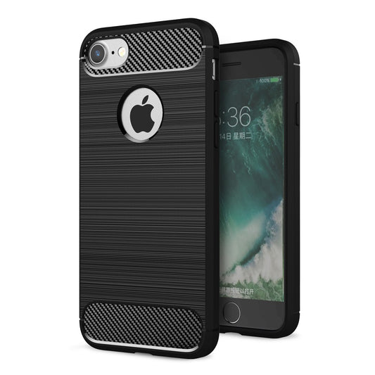 TPU Case für Apple iPhone 8 7 Carbon Skin Brushed