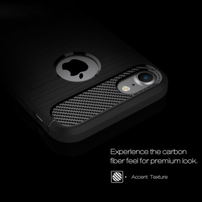 TPU Case für Apple iPhone 8 7 Carbon Skin Brushed