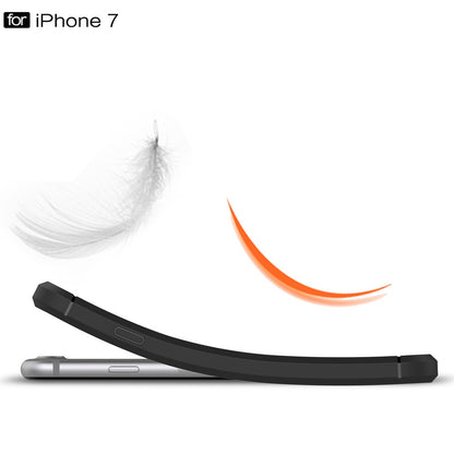 TPU Case für Apple iPhone 8 7 Carbon Skin Brushed