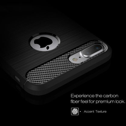 TPU Case für Apple iPhone 8 PLUS 7 PLUS Carbon Skin Brushed