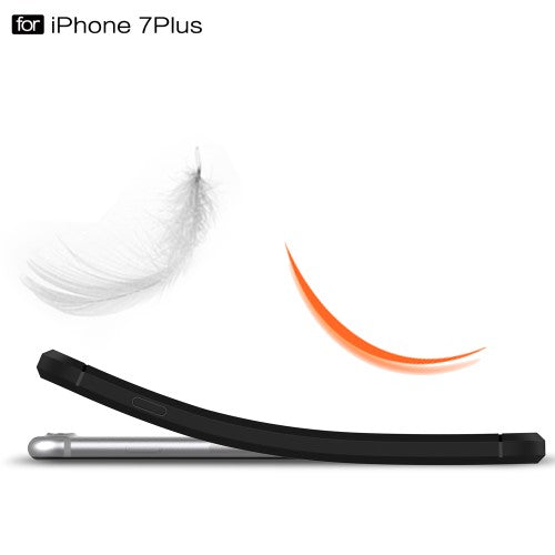 TPU Case für Apple iPhone 8 PLUS 7 PLUS Carbon Skin Brushed