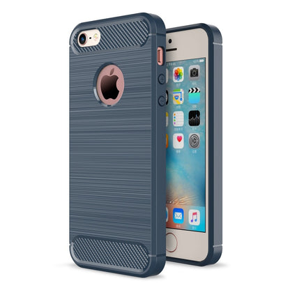 TPU Case für Apple iPhone SE 5 5S Carbon Skin Brushed