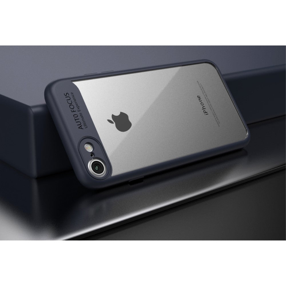 IPAKY TPU Gel Case für Apple iPhone 8 7 SE 2020 Frame elastisch Transparent