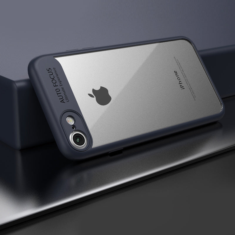 IPAKY TPU Gel Case für Apple iPhone 8 7 SE 2020 Frame elastisch Transparent