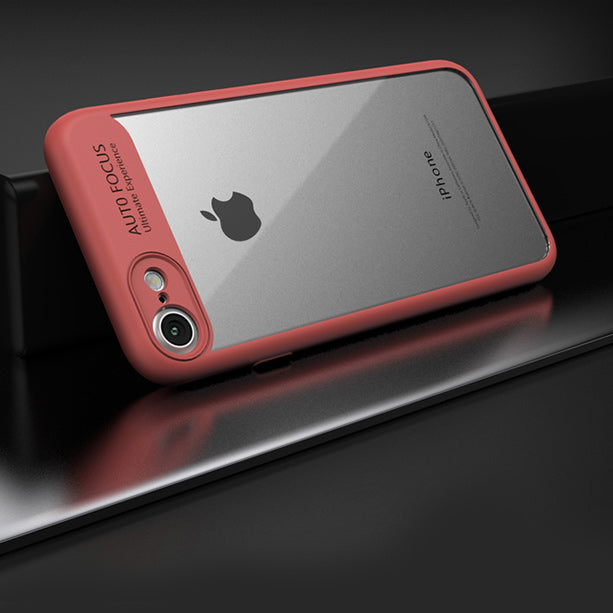 IPAKY TPU Gel Case für Apple iPhone 8 7 SE 2020 Frame elastisch Transparent