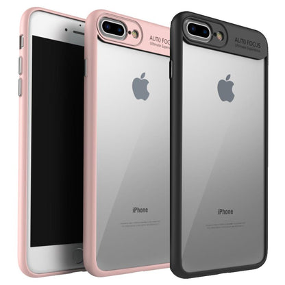 IPAKY TPU Gel Case für Apple iPhone 8 PLUS 7 PLUS Frame elastisch Transparent