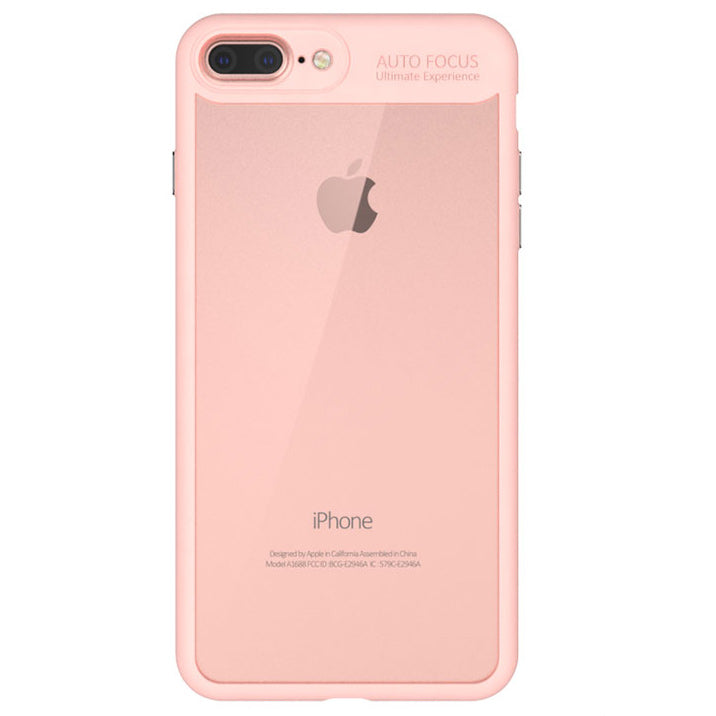 IPAKY TPU Gel Case für Apple iPhone 8 PLUS 7 PLUS Frame elastisch Transparent