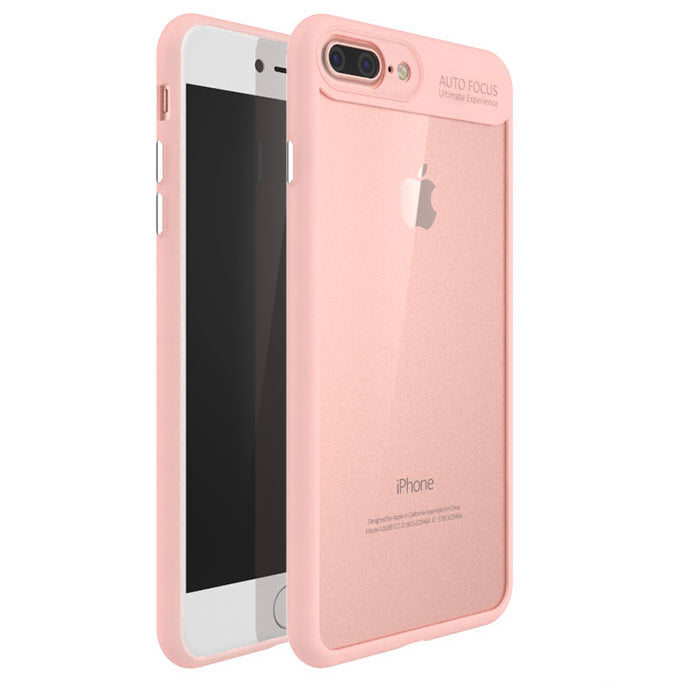 IPAKY TPU Gel Case für Apple iPhone 8 PLUS 7 PLUS Frame elastisch Transparent