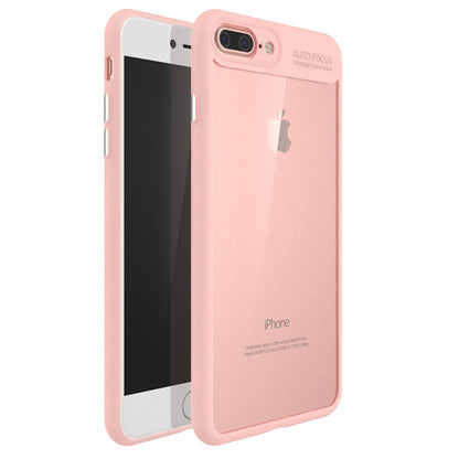 IPAKY TPU Gel Case für Apple iPhone 8 PLUS 7 PLUS Frame elastisch Transparent