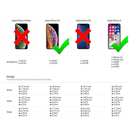 IPAKY TPU Gel Case für Apple iPhone XS X Frame elastisch Transparent