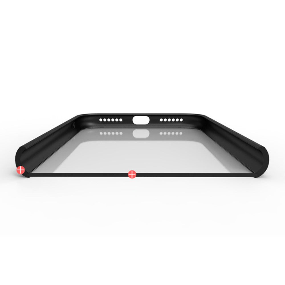IPAKY TPU Gel Case für Apple iPhone XS X Frame elastisch Transparent