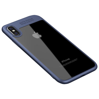 IPAKY TPU Gel Case für Apple iPhone XS X Frame elastisch Transparent
