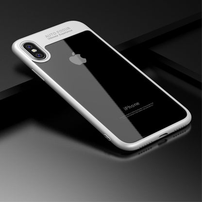 IPAKY TPU Gel Case für Apple iPhone XS X Frame elastisch Transparent