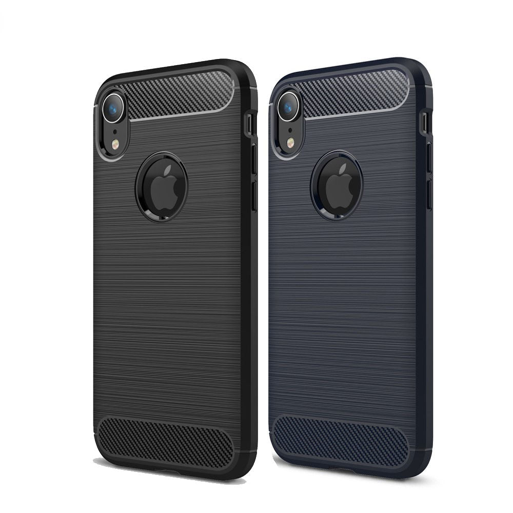 TPU Case für Apple iPhone XR Carbon Skin Brushed