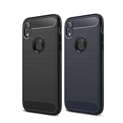 TPU Case für Apple iPhone XR Carbon Skin Brushed